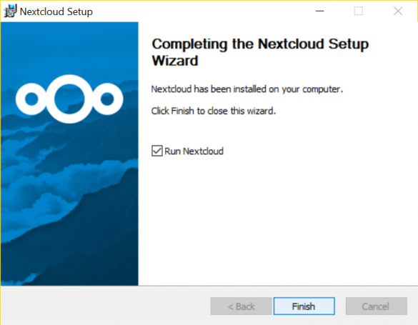 Nextcloud Completing Setup