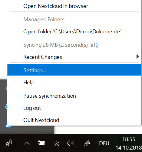 Nextcloud Task-Item