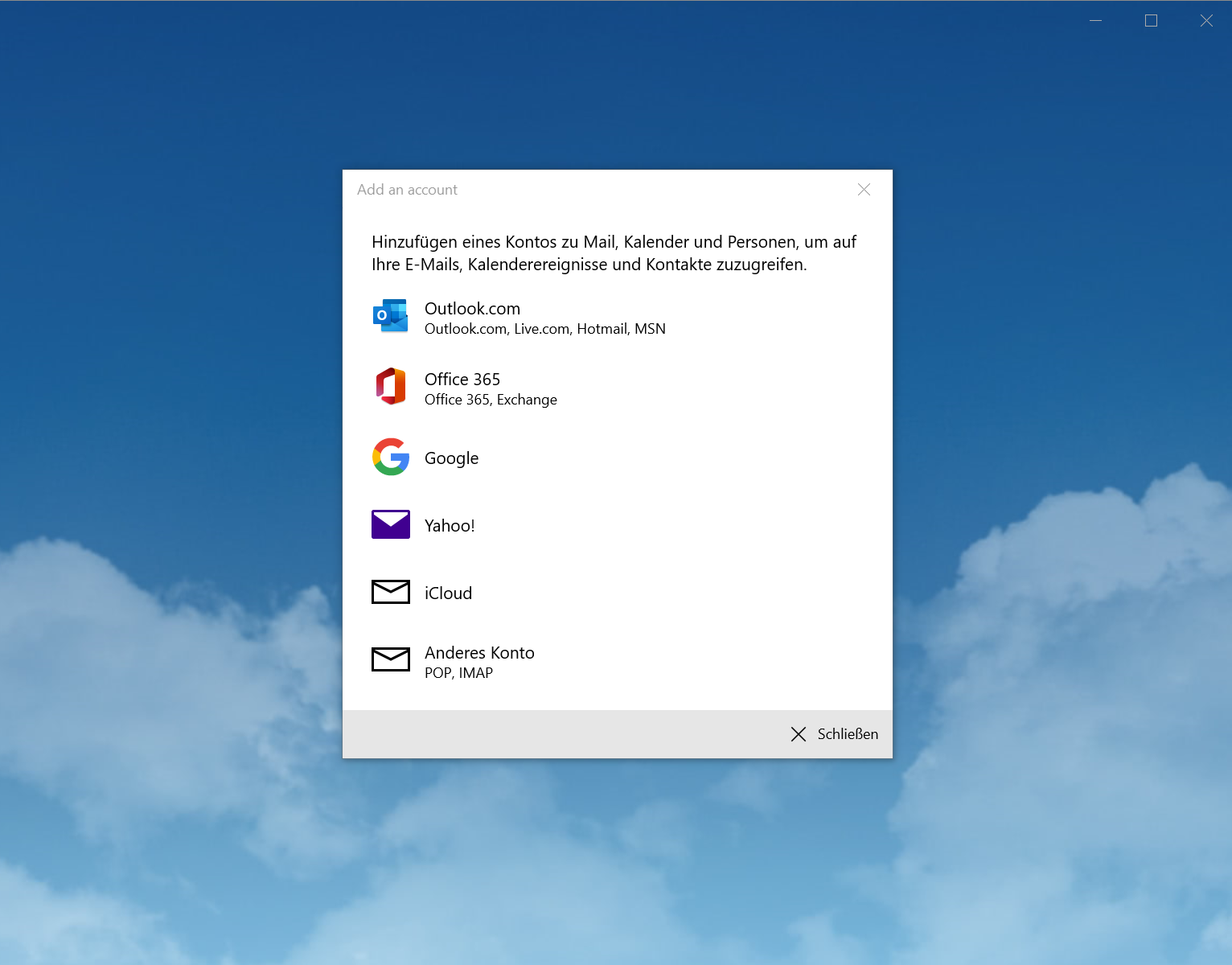 Mail App Start