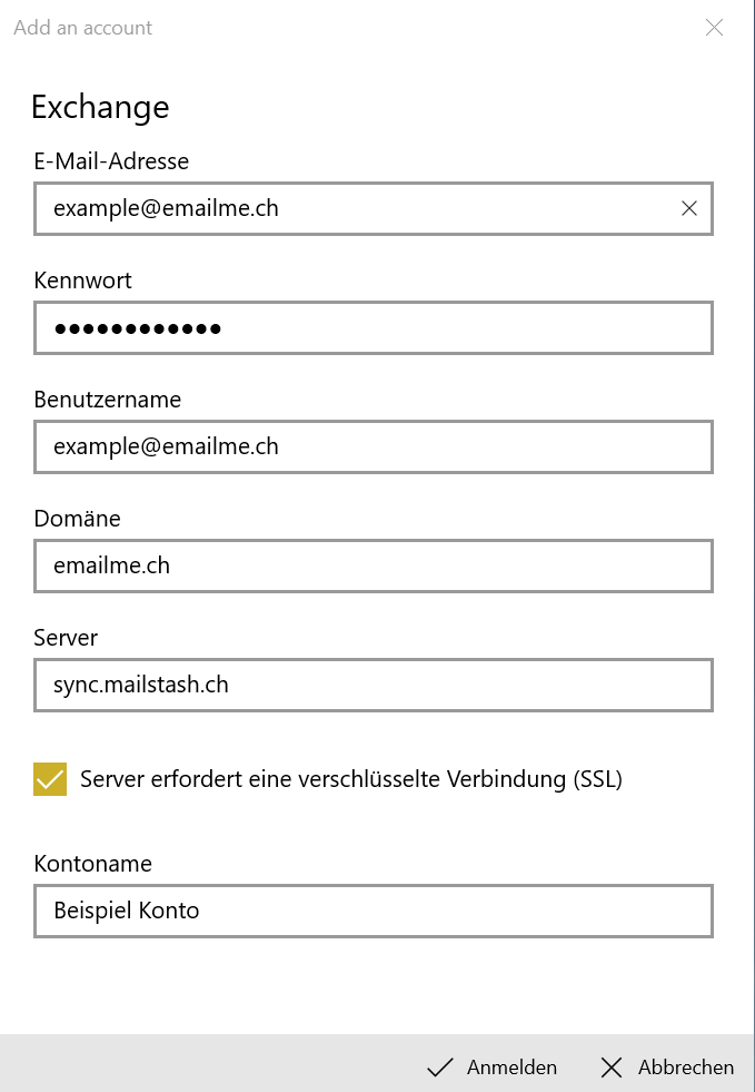 Mail App Exchange